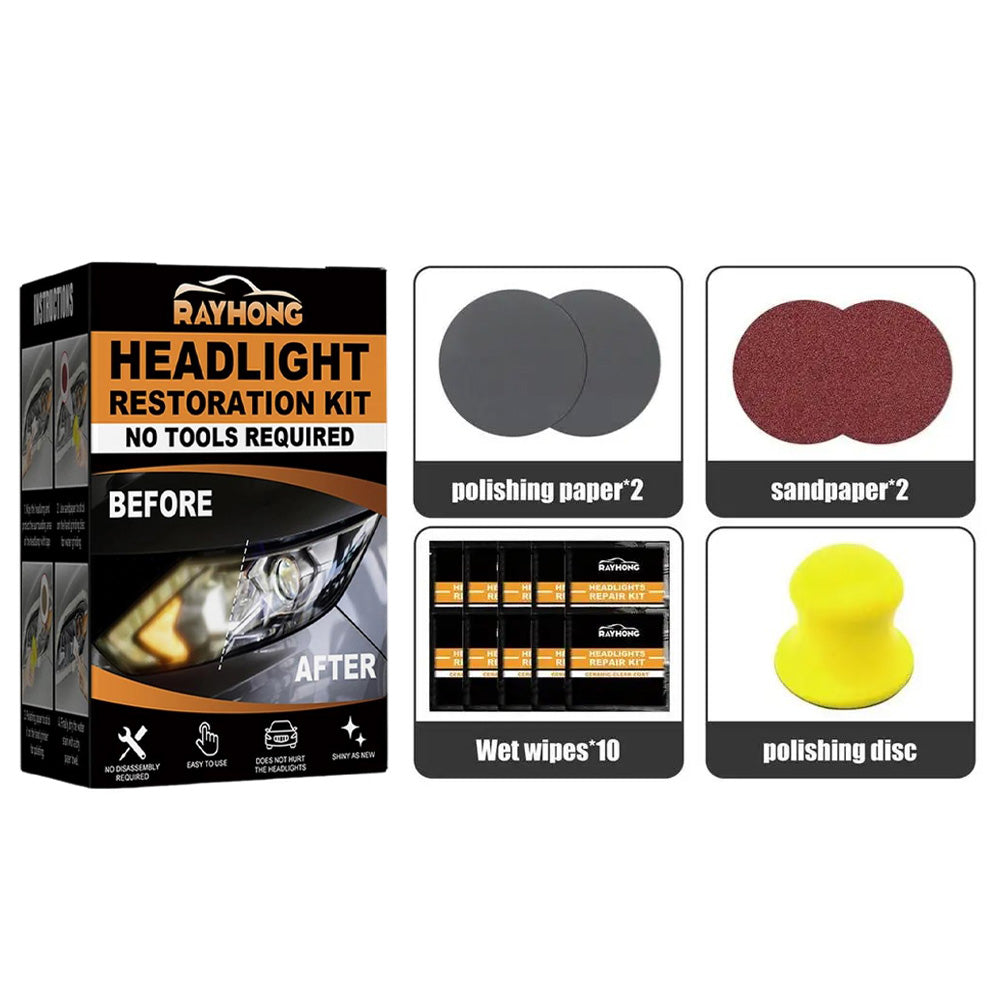 💡🔥 Headlight Restoration Kit - 5-Minute Fix! | Ceramic Shield⚡Yellow Haze Killer🌟【2-Year UV Guard】Scratch Remover for Headlight & Taillight - 3000Lumen Recovery Magic (Pro-Grade Sanding Pads) 💡🔥 Headlight Restoration Kit - 5-Minute Fix! | Ceramic Shield⚡Yellow Haze Killer🌟【2-Year UV Guard】Scratch Remover for Headlight & Taillight - 3000Lumen Recovery Magic (Pro-Grade Sanding Pads)